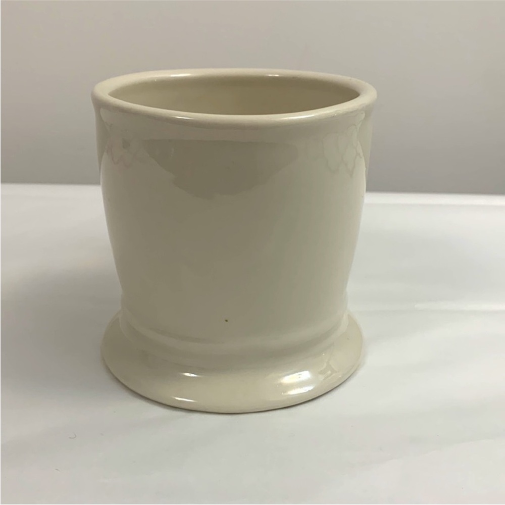 ANTHROPOLOGIE Initial Monogram 'S' Ceramic Coffee Mug Tea Cup off white black - Picture 3 of 7